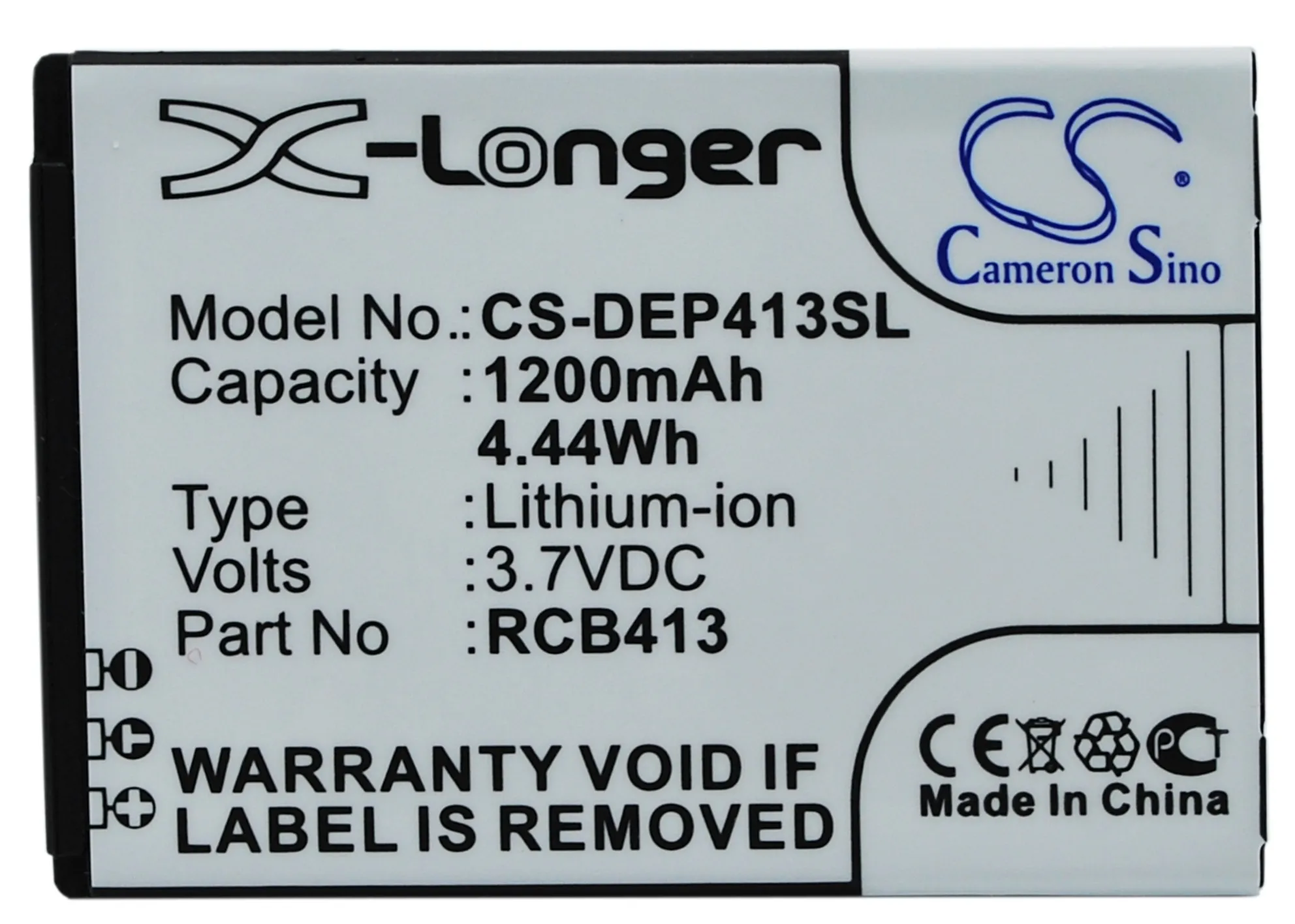 Аккумулятор Cameron Sino RCB413 для Doro Primo 1200 413 мАч|1200mah battery|cameron sinobattery for |