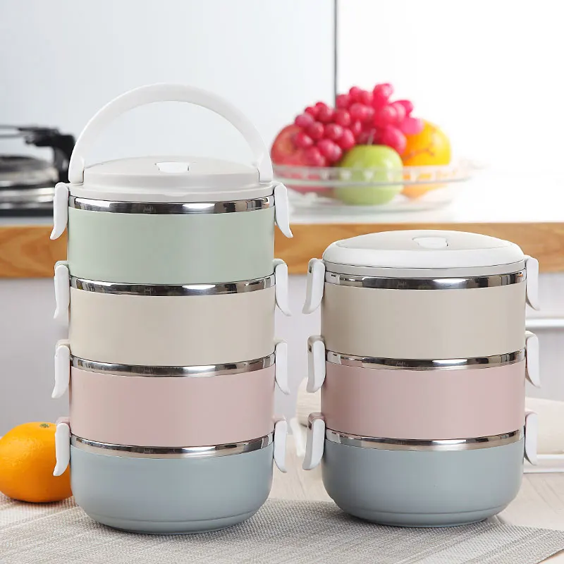 Контейнер для хранения пищевых фруктов Bento набор ланч-боксов из нержавеющей