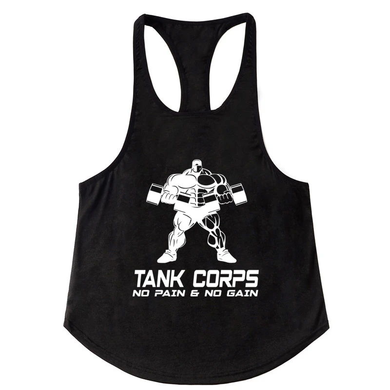 Мужская майка без рукавов с принтом и надписью G NO GAIN | одежда