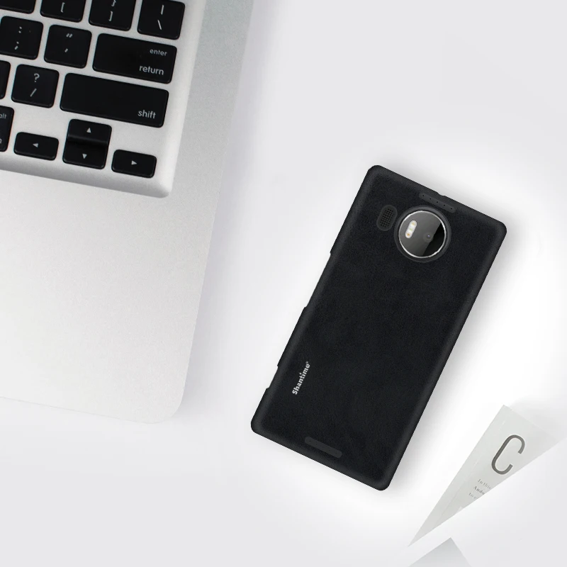 Black Роскошный Винтажный чехол из искусственной кожи чехол для microsoft Lumia 950 XL, чехол для телефона для Nokia Lumia 950 XL, чехол в деловом стиле - Цвет: Black