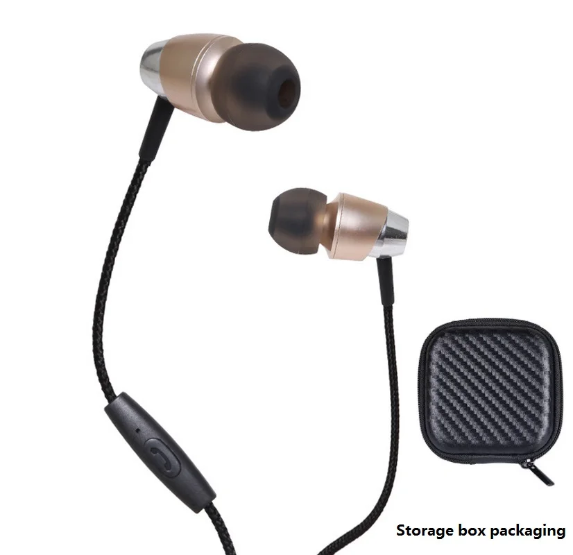 GDLYL оригинальные наушники 3 5 мм Металла In ear Проводные Наушники Hi Fi сильный бас С