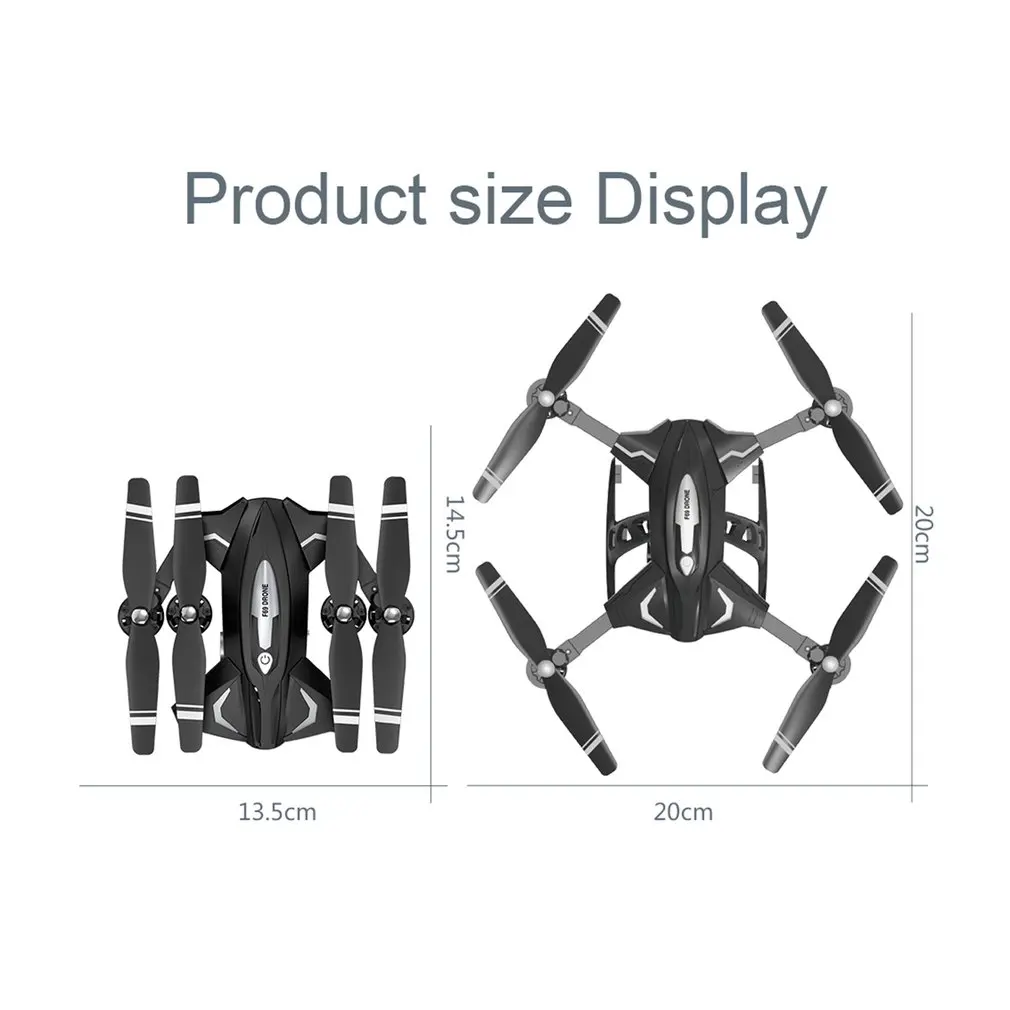 F69 складной рычаг RC Квадрокоптер WiFi fpv 1080 P/480 P широкоугольная HD камера высота Удержание Безголовый режим RC вертолет самолет
