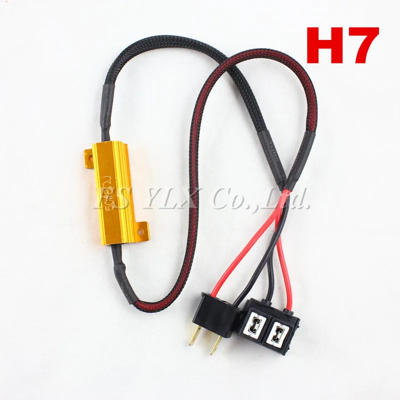 2 шт. Ксеноновые Светодиодные резисторы H7 H8 H9 H11 9005 HB3 9006 HB4 50 Вт 6 Ом|adapter hid|adapter ledadapter