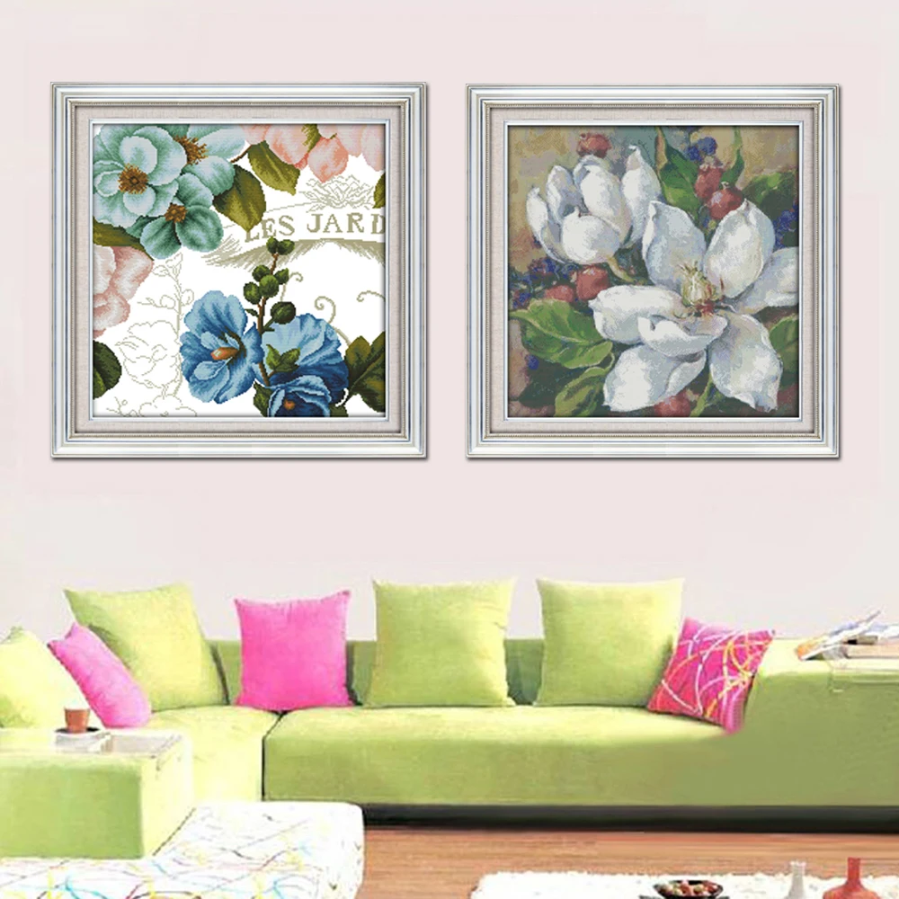 Joy Sunday H680(10)H681 14CT 11CT подсчитанные и отпечатанные украшения для дома Искусственные