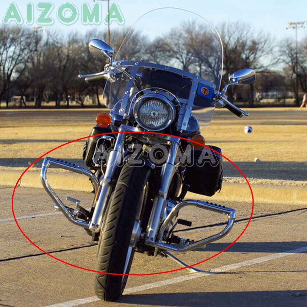 2 шт Мотоцикл Ergo защита двигателя для Honda VTX 1300 1300C 1300R 1300S 1300T 2002-2009 2006 2007 хром шоссе Крушение Бар Бампер