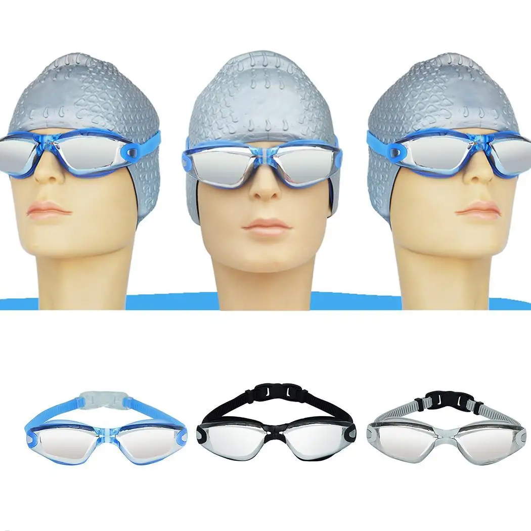 Swimming Glasses Anti Fog UV Protection Gray Blue Black Eyewear Professional Waterproof Goggles | Спорт и развлечения