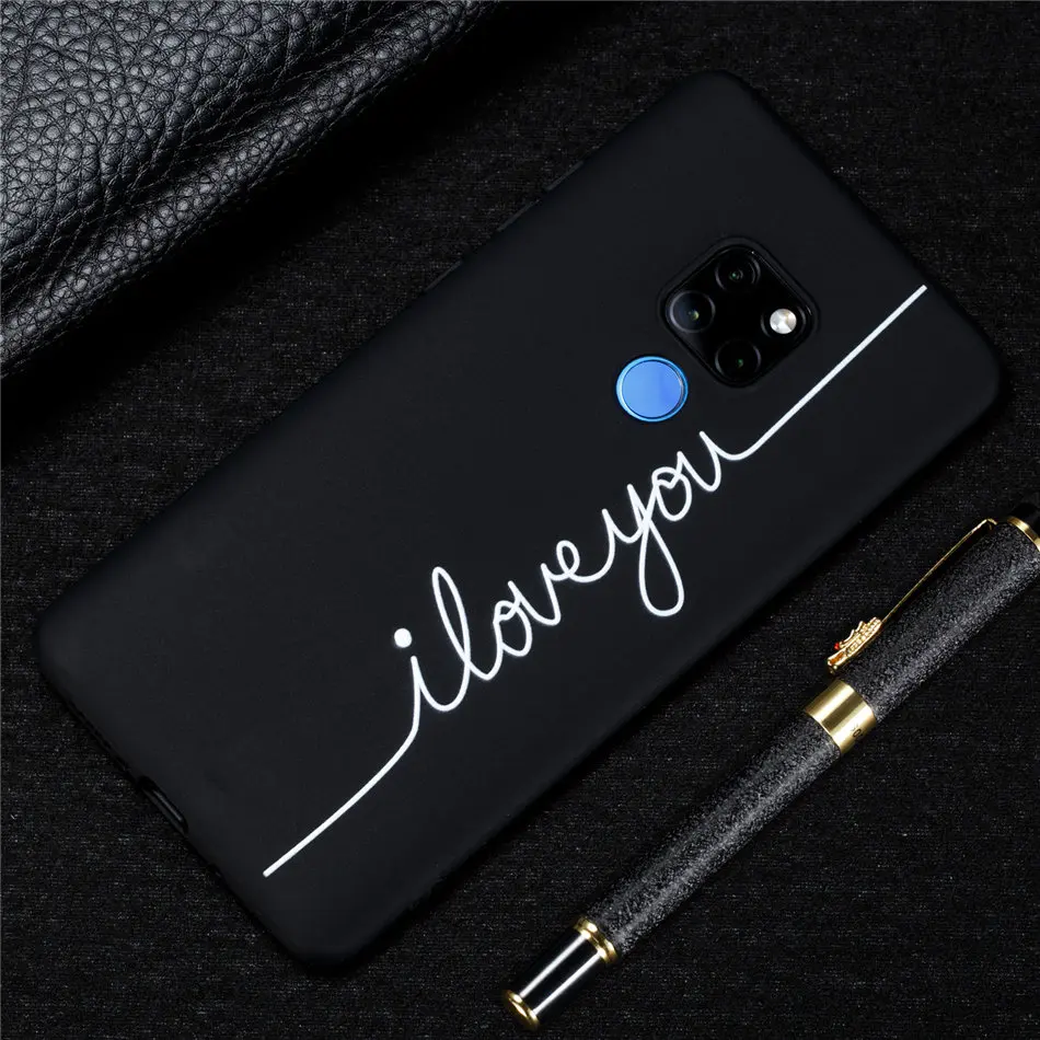 3D рельефный телефонный чехол для huawei Коврики 20 Pro крышка мультфильм сердце любовь