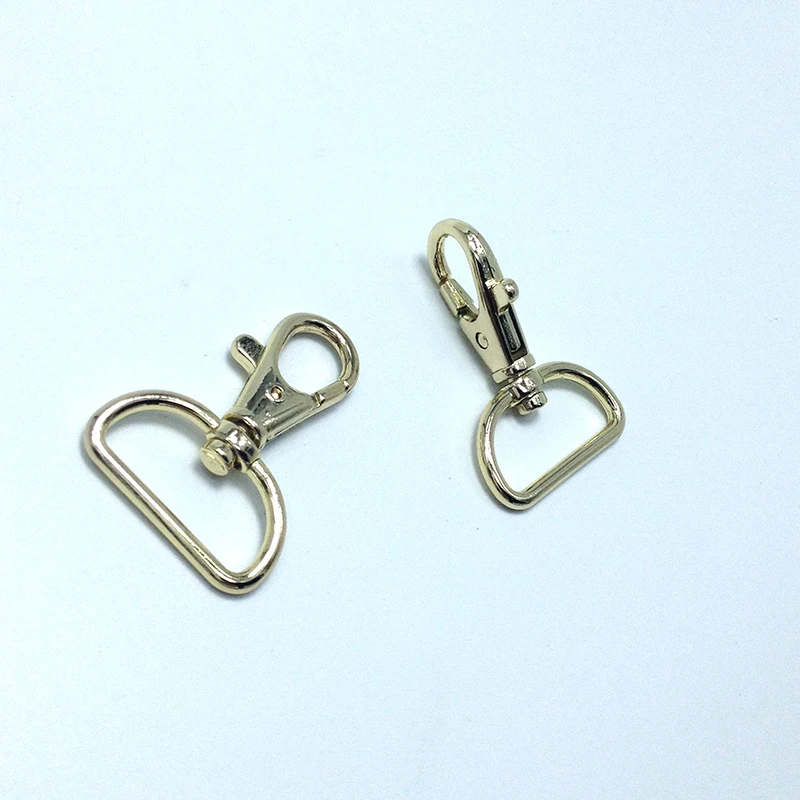 

1 Inch Swivel Snap Hooks, Gold Finish, Lobster Claw, 20 Pieces, Handbag Purse Bag Making Hardware Supplies, 1"