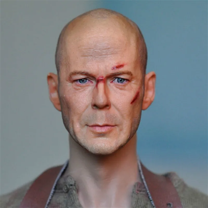 Кумик KM13 53 1/6 Брюс Уиллис голова лепить для 12 дюймов фигурку DIY|Игровые фигурки и