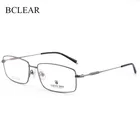 BCLEAR титановая оправа es для мужчин, новинка 2019, полная квадратная оправа для близорукости, стекло для глаз по рецепту es, Корейский европейские очки