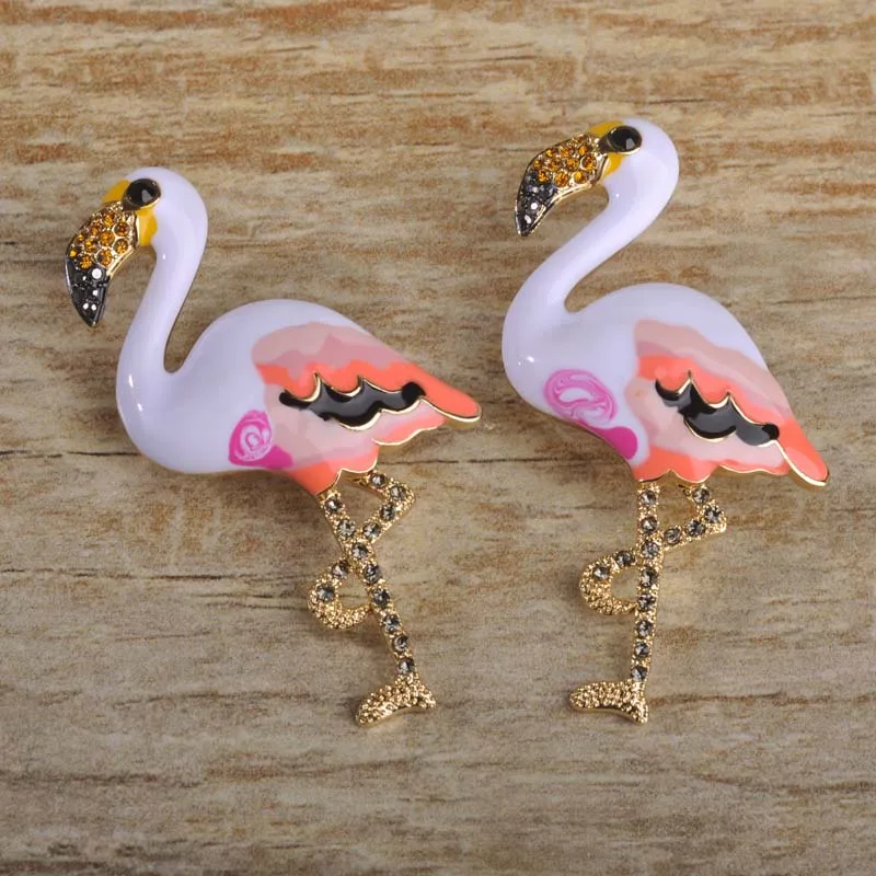Harajuku Птицы Животных Брошь Пен Бижутерия Симпатичные Эмаль Bijoux Позолоченные