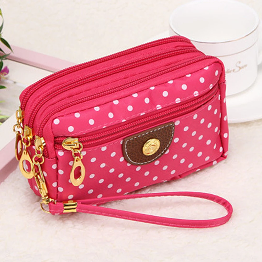 Женский клатч в горошек кошелек чехол для телефона | Багаж и сумки