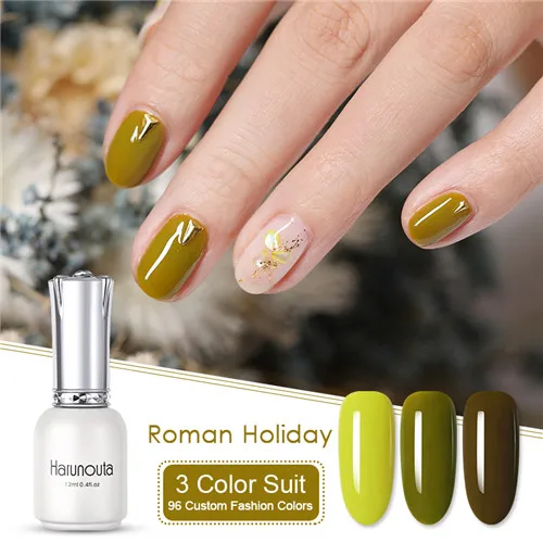 3pcs set10 Harunouta 12 мл один шаг 3 в 1 чистый УФ Гель-лак удаляемый путем отмачивания лак красочный красный золотой Кот 3D глаз лак для ногтей, маникюр 3 шт набор - Цвет: 3pcs set10