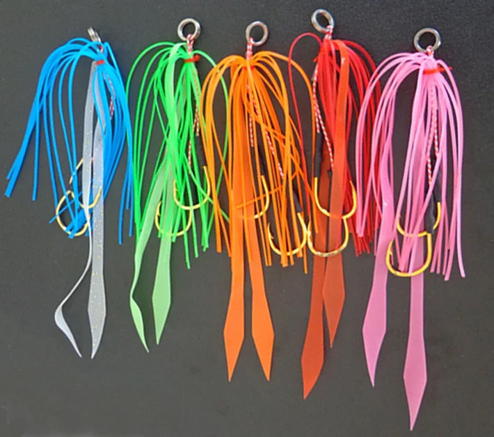 10 шт. Силиконовые Рыболовные крючки с леской|silicone skirts|fishing lureskirt jig |