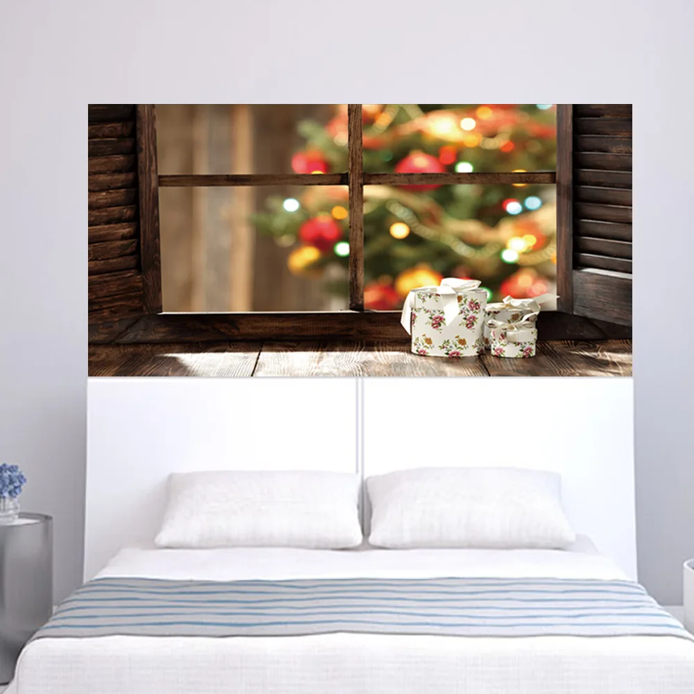 

3D удобное окошко, Подарочная коробка, фотообои для дивана, наклейка для спальни, гостиной, украшение для дома, настенная наклейка, 90x180 см