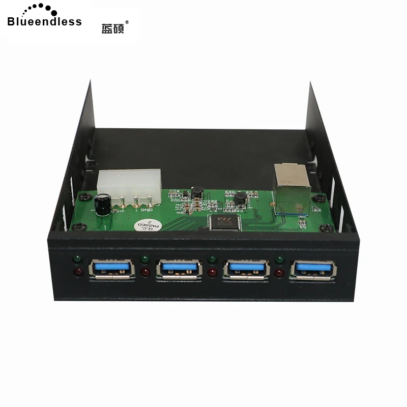 Blueendless 4 порта USB 3 0 концентратор сплиттер внутренняя Передняя панель