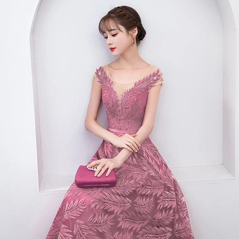 

Sexy Chinese Party Long Dress China Lace Wedding Gown Women banquet Canonicals Oriental Dresses Robe Chinoise