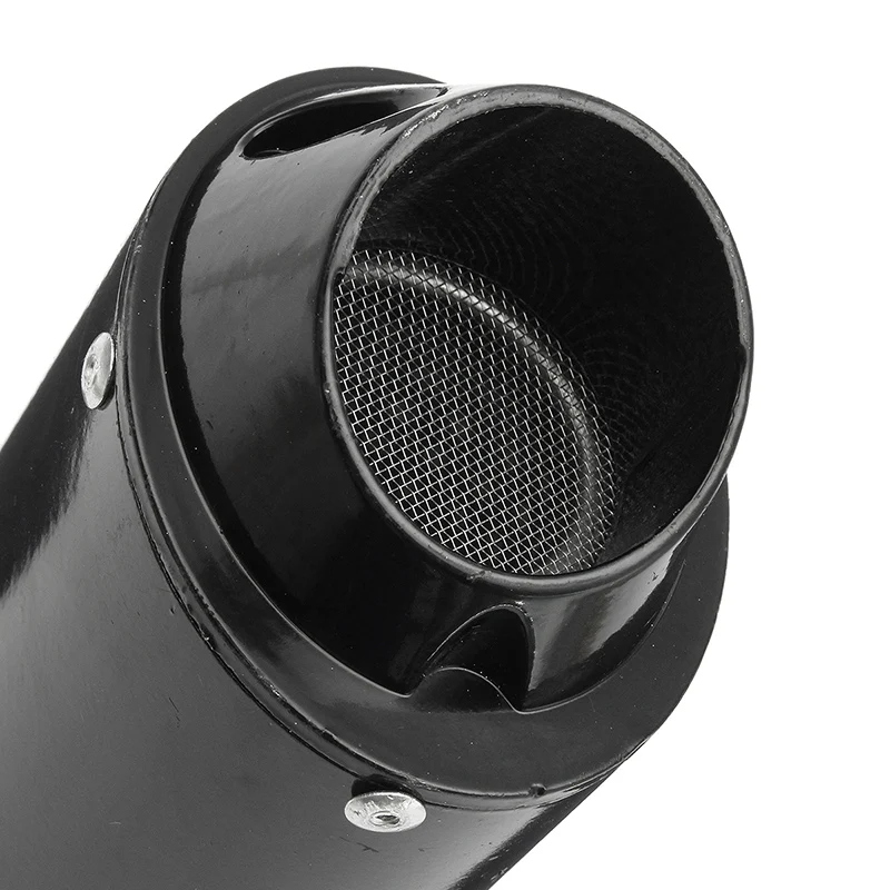 Black Motorcycle 38mm Exhaust Muffler For Universal 125 150 160cc PIT Dirt Bike | Автомобили и мотоциклы
