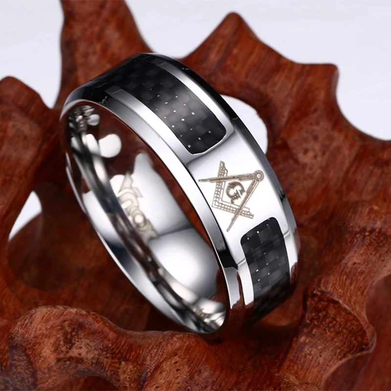 Мужское кольцо Masonic ювелирное изделие из нержавеющей стали в стиле панк размеры 4