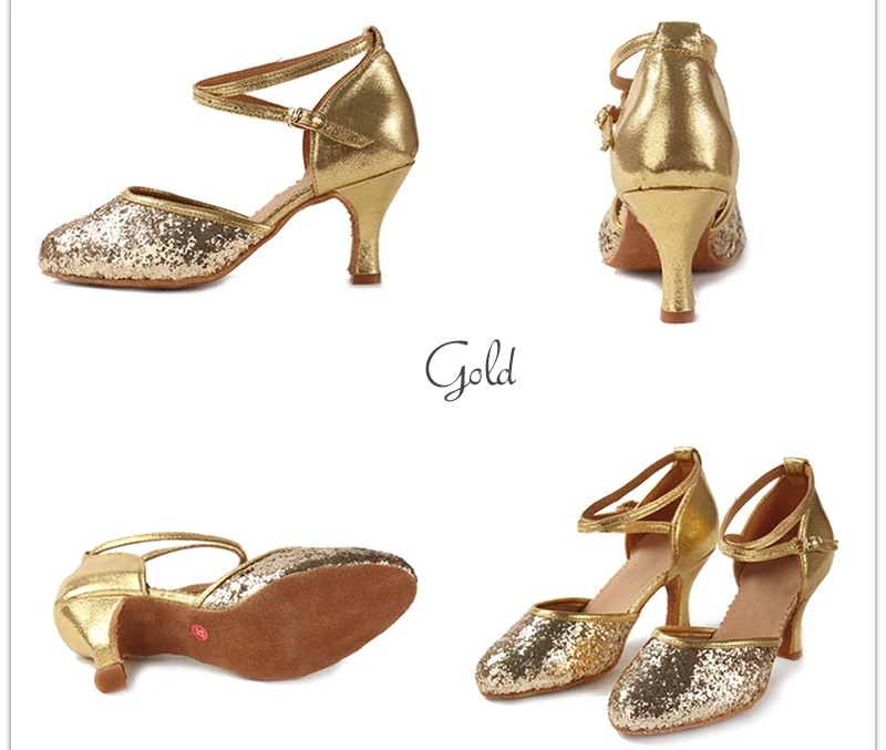 WX каблук 7 см; Цвет серебристый, розовый, черный; Zapatos De Baile Latino Mujer; Женская Обувь для бальных и латиноамериканских танцев