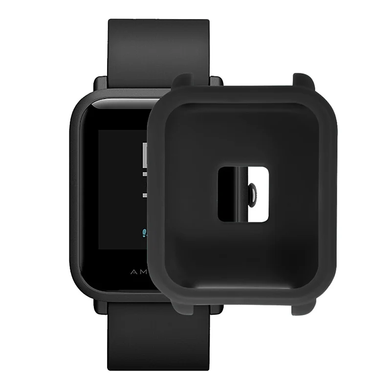Мягкий защитный чехол + 3 шт. Защитная пленка для экрана часов Huami Amazfit Bip Younth тонкая