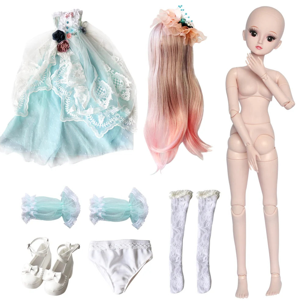 UCanaan 19 шаровых суставов BJD SD кукла с одеждой наряд обувь парик Макияж волос для