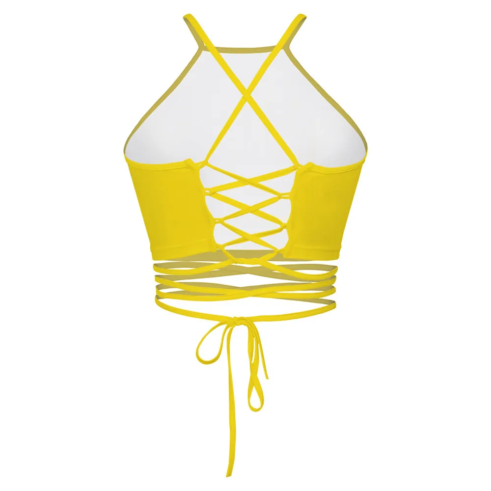 Косплей Пикачу 3D Крест Холтер кроп Топы женские летние короткие Низкий вырез