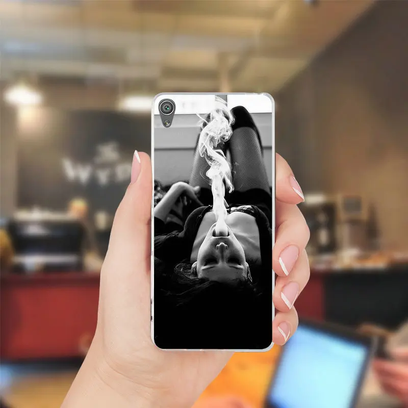 Ясно мягкий чехол для телефона sony Xperia Z Z1 Z2 Z3 Z4 Z5 компактный M2 M4 M5 T3 XA E3 e5 C4 C5 девушка