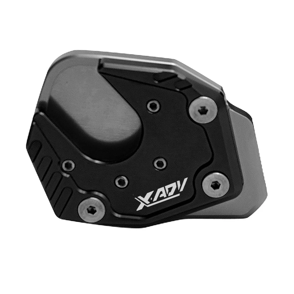 gray black Подножки ЧПУ подножка сбоку расширение kick стенд увеличить пластина для honda x ADV X-ADV XADV 750 мотоцикл Accessoreis - Цвет: gray black