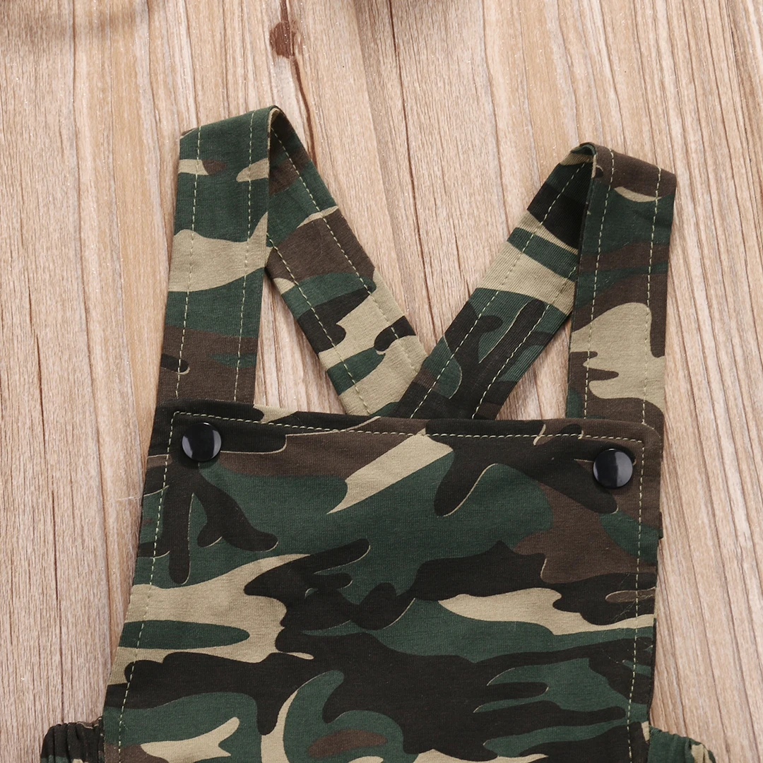 Камуфляжный комбинезон для новорожденных без рукавов|baby camouflage romper|romper clotheskids rompers