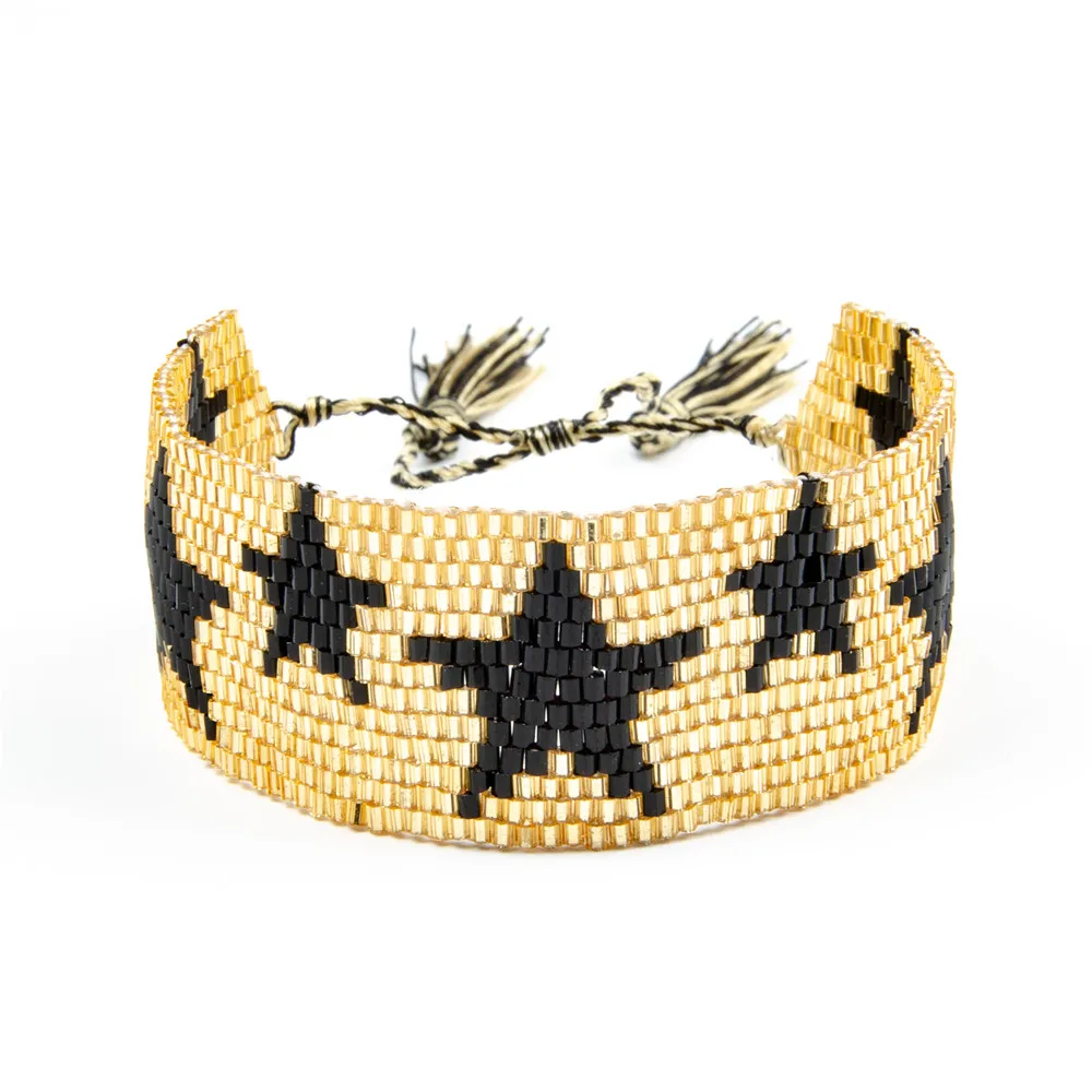 Shinus MIYUKI браслет Delica бисер Бохо Бисероплетение Bijoux Мода Insta драгоценности ручной работы аксессуары новые летние DIY - Окраска металла: MG-B180007E