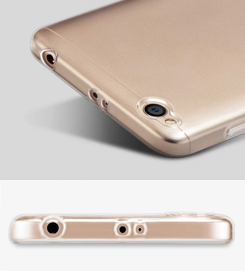 RAUGEE Xiaomi Mi6 Redmi 4A чехол TPU мягкий Ультратонкий Прозрачный для задней панели