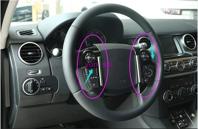 ABS хромированный или зеркальный черный для Land Rover Discovery 4 2011 16 отделка