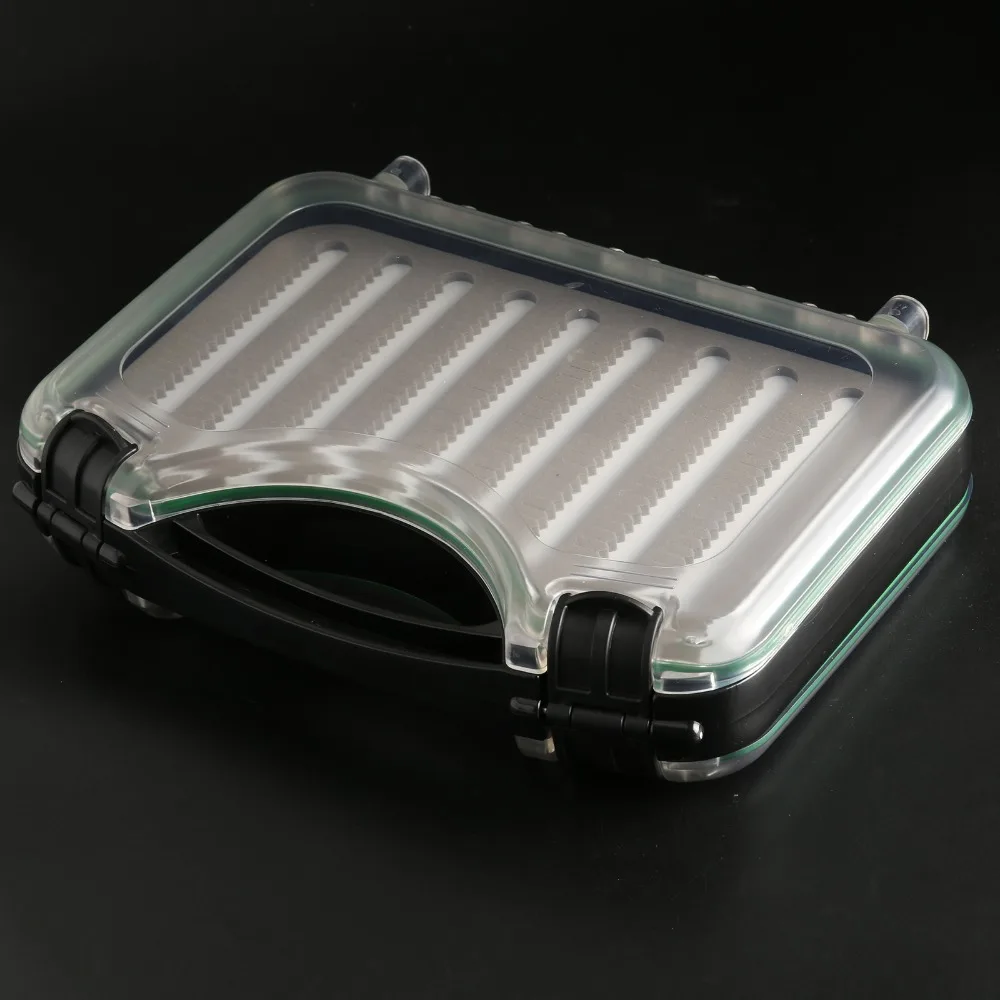 Fly Рыболовная коробка с пеной Водонепроницаемый рыболовный ящик ручкой Box