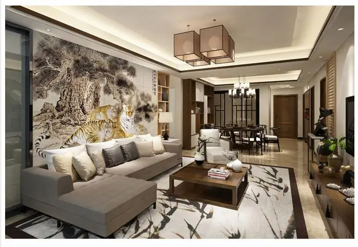 Высококачественные пользовательские 3d фотообои настенные фрески обои китайская