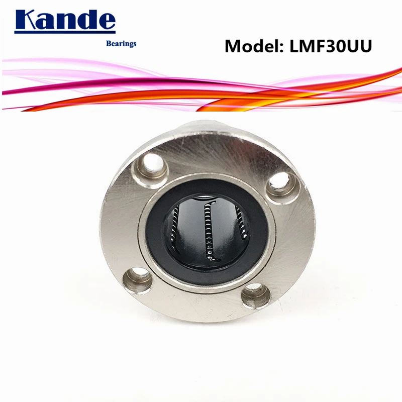 Подшипники Kande LMF30 UU 1 шт./лот LMF30UU круглый фланец линейный шариковый подшипник 30 мм