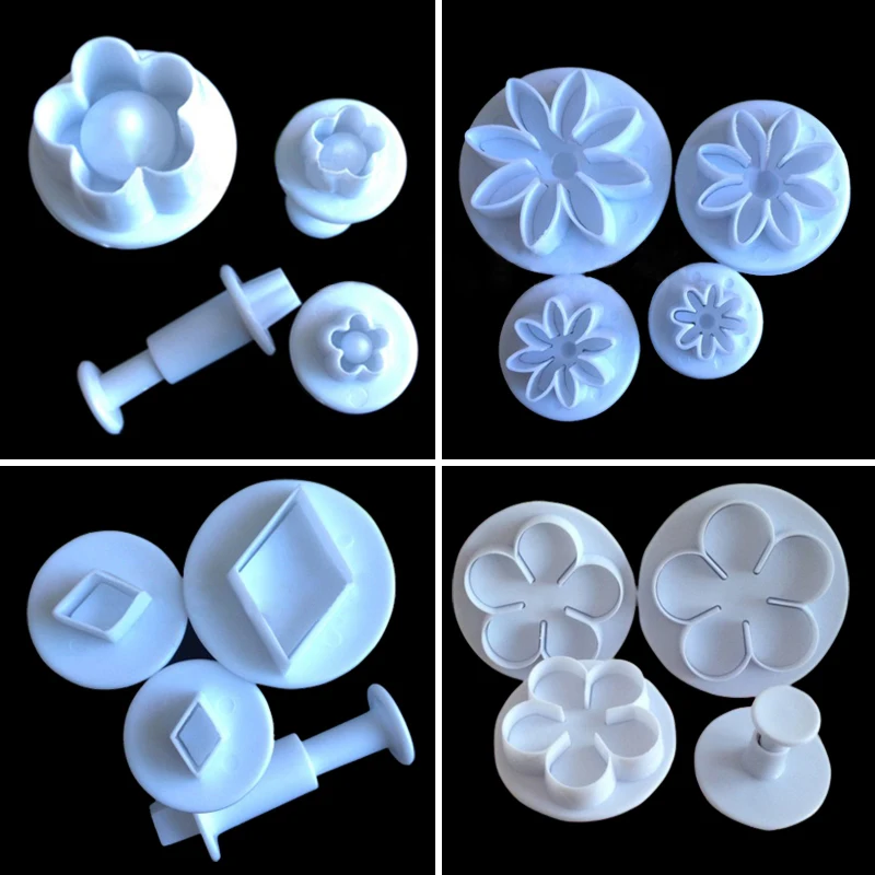 4 шт. Весенняя Пластиковая форма для сливы кухонная Сахарная паста формы выпечки