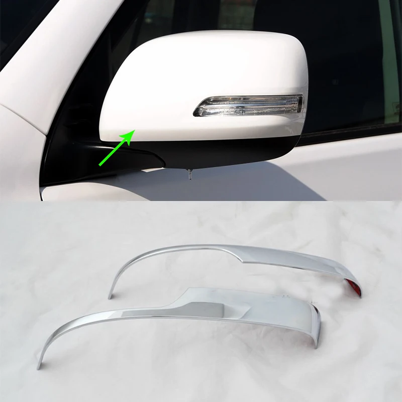 OUBOLUN ABS car accessories Car body kits door mirror scuff plate cover For TOYOTA 2014 Prado | Автомобили и мотоциклы
