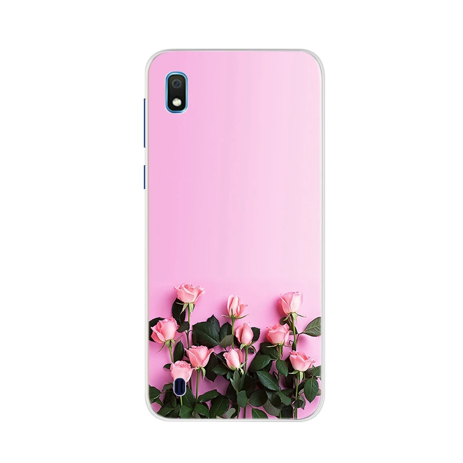Чехол для Samsung Galaxy A10 силиконовый мягкий ТПУ чехол с милым животным узором