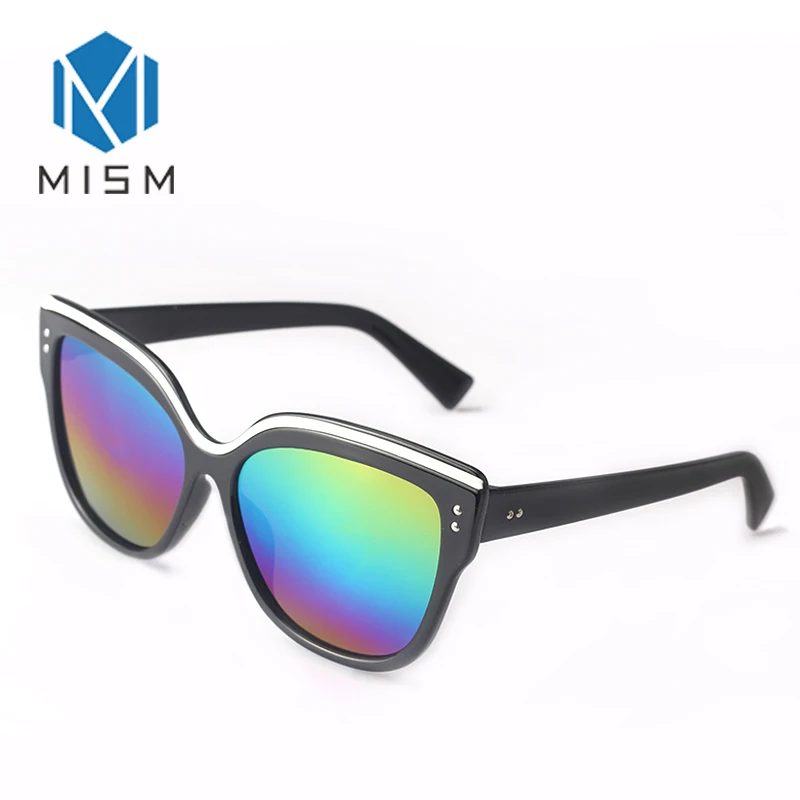 Женские и мужские солнцезащитные очки с широкой оправой зеркальные линзы