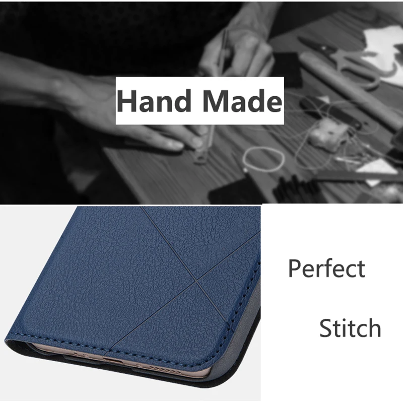 Hand Made For Huawei P30 P20 Lite P20 Pro P10 Lite Leather Case For Mate 20 Lite 10 Pro Mate 9 Pro Cover Card Slot Stand