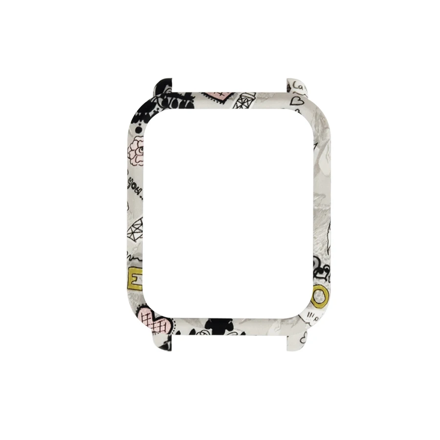 heart Чехол для ПК для Xiaomi Huami Amazfit Bip Youth Watch, жесткий защитный чехол для Xiaomi Amazfit Bip, аксессуары - Цвет: heart