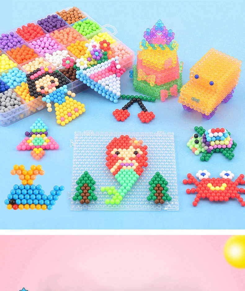 DIY Водный туман волшебные шарики игрушки для детей формы в виде животного ручной пазл детские развивающие игрушки волшебные фасоль