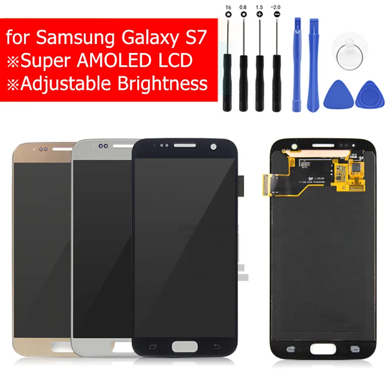

ЖК-дисплей для Samsung GALAXY S7 G930, сенсорный экран, дигитайзер в сборе, ЖК-дисплей для Samsung S7 G930F, запасные части для ремонта