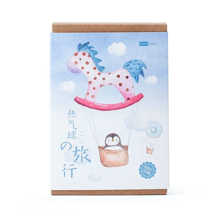 30 Шт./упак. воздушном шаре путешествия Открытка Письмо Конверт Подарочные Карты