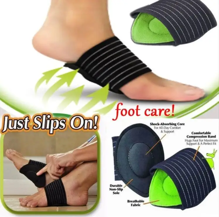 Absorb Shocking Foot Arch Support Plantar Fasciitis Heel Pain Aid Feet Cushioned Care Tool Relief Orthopedic | Красота и здоровье