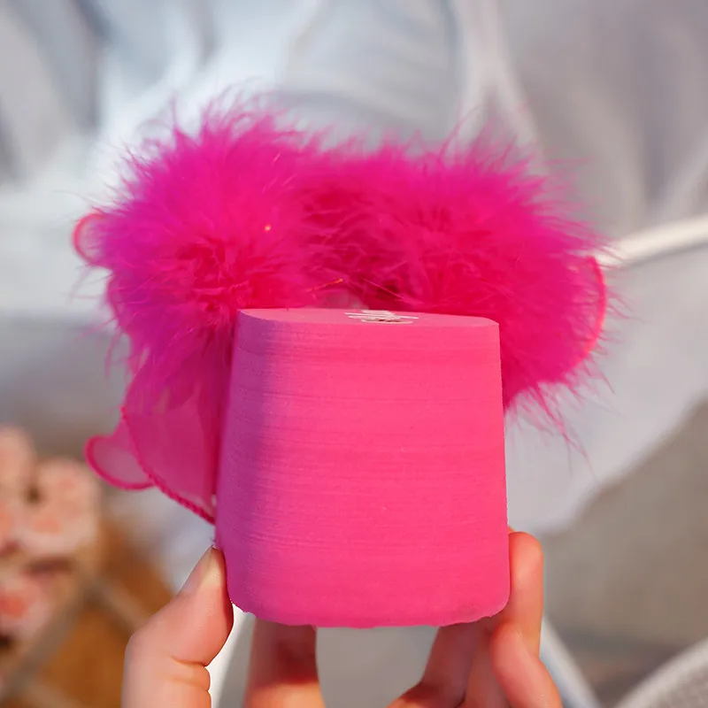 Женские вьетнамки на платформе YMECHIC розовые красные белые шлепанцы с меховой