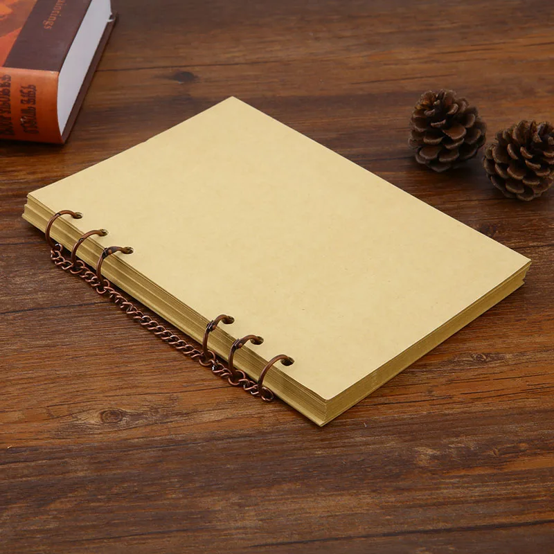 Высококачественное металлическое кольцо с листьями свободное записная книжка
