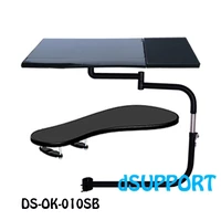 multifunctional full motion chair clamping keyboardlaptop desk holder square mouse pad chair arm clamping mouse pad