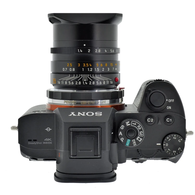 Переходник PEIPRO для объектива LEICA M на камеры SONY E Mount A7M3/R3/A9/R2/S2/M2/A7/A6000|Адаптеры